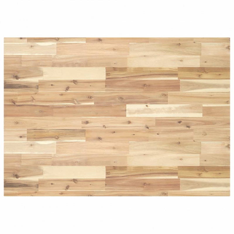 Tischplatte Rechteckig 120x70x4 cm Massivholz Akazie