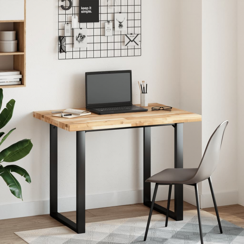 Tischplatte Rechteckig 120x70x4 cm Massivholz Akazie