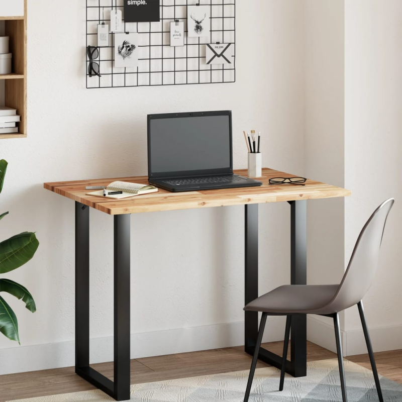 Tischplatte Rechteckig 80x70x2 cm Massivholz Akazie