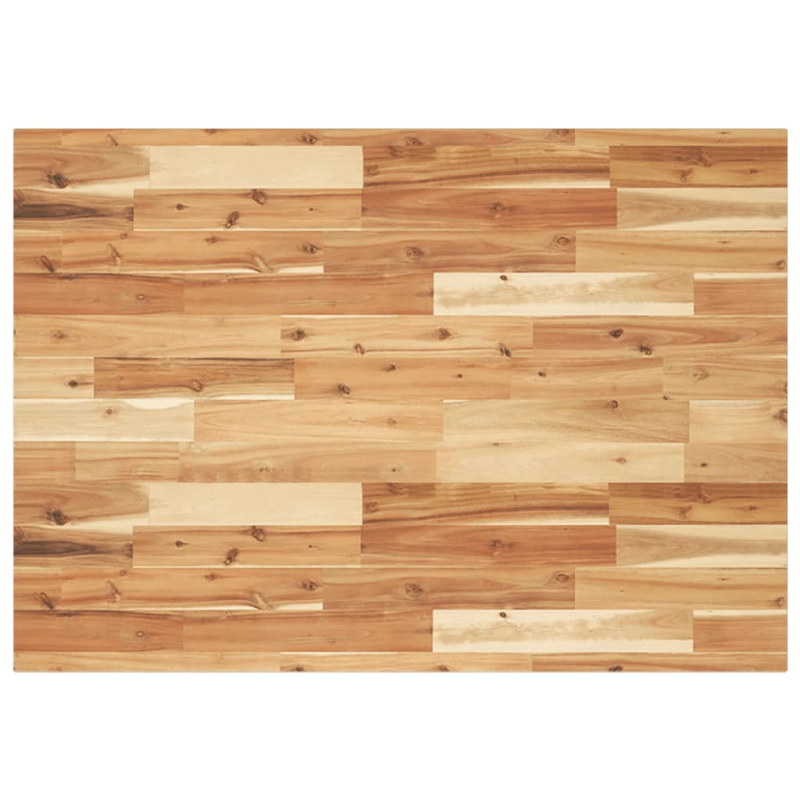 Tischplatte Rechteckig 100x70x2 cm Massivholz Akazie