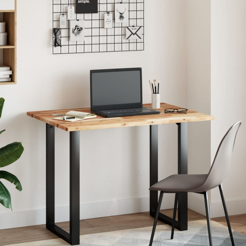 Tischplatte Rechteckig 100x70x2 cm Massivholz Akazie
