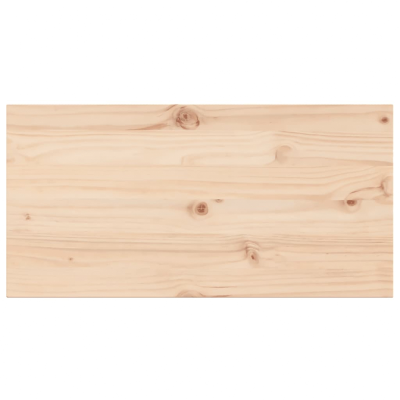 Tischplatten 2 Stk. 90x45x2,5 cm Rechteckig Massivholz Kiefer