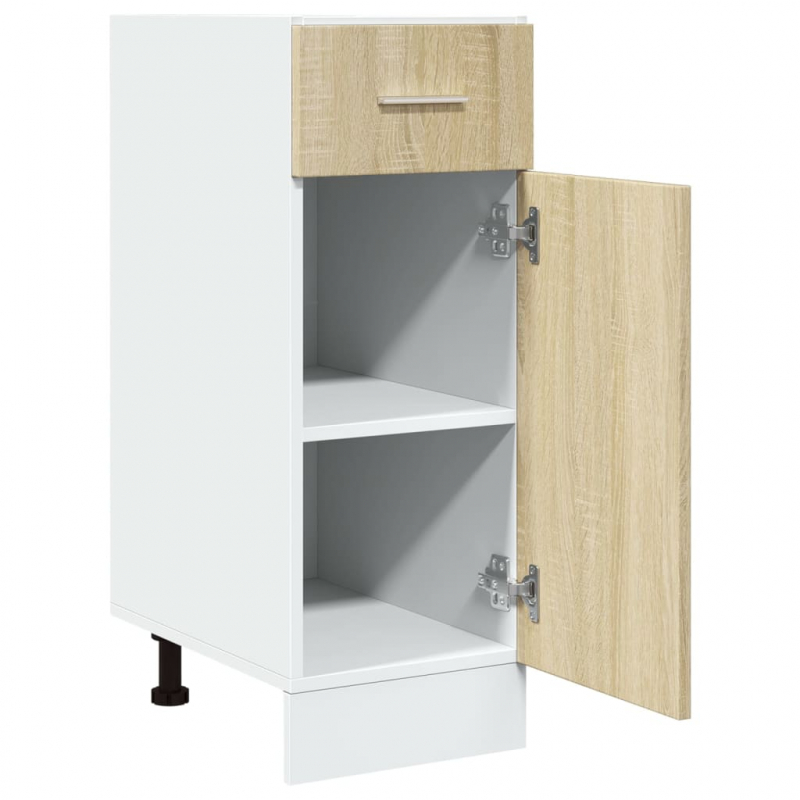 Schubunterschrank Sonoma-Eiche 30x46x81,5 cm Holzwerkstoff