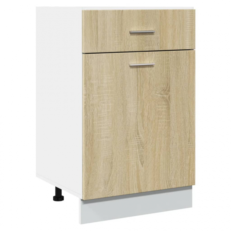 Schubunterschrank Sonoma-Eiche 50x46x81,5 cm Holzwerkstoff