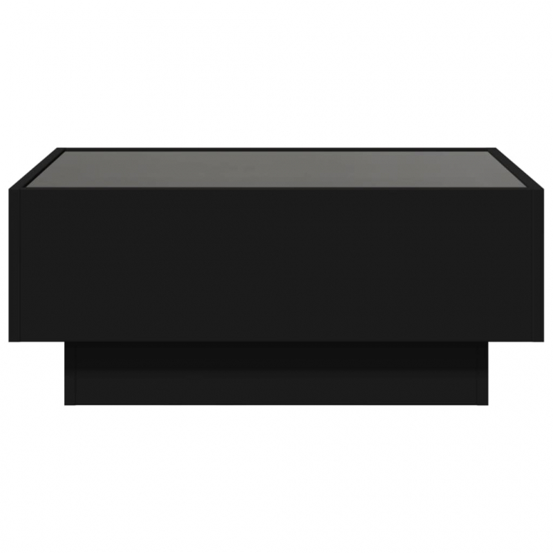 LED-Couchtisch Schwarz 70x50x30 cm Holzwerkstoff