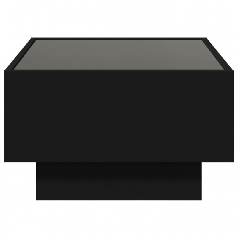 LED-Couchtisch Schwarz 70x50x30 cm Holzwerkstoff