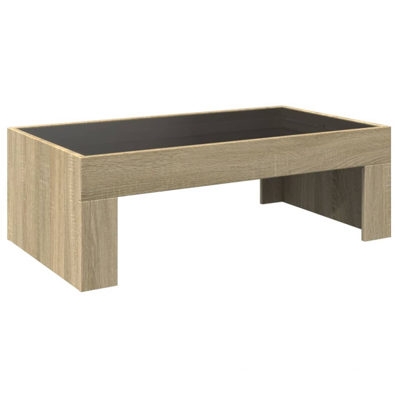 Couchtisch mit Infinity-LED Sonoma-Eiche 90x50x30 cm