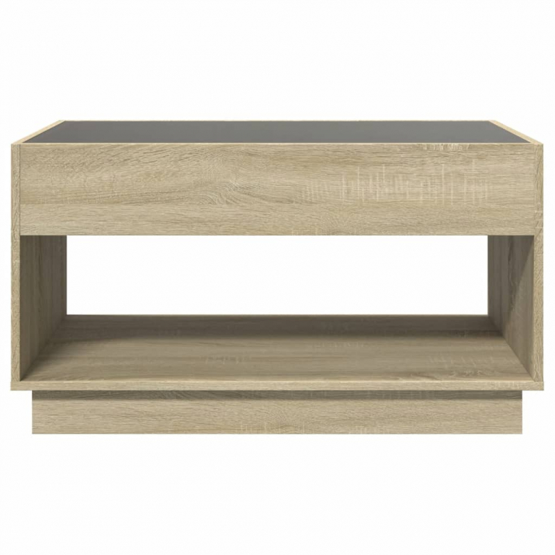 Couchtisch mit Infinity-LED Sonoma-Eiche 90x50x50 cm