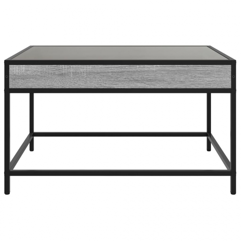 Couchtisch mit Infinity-LED Grau Sonoma 70x50x41 cm
