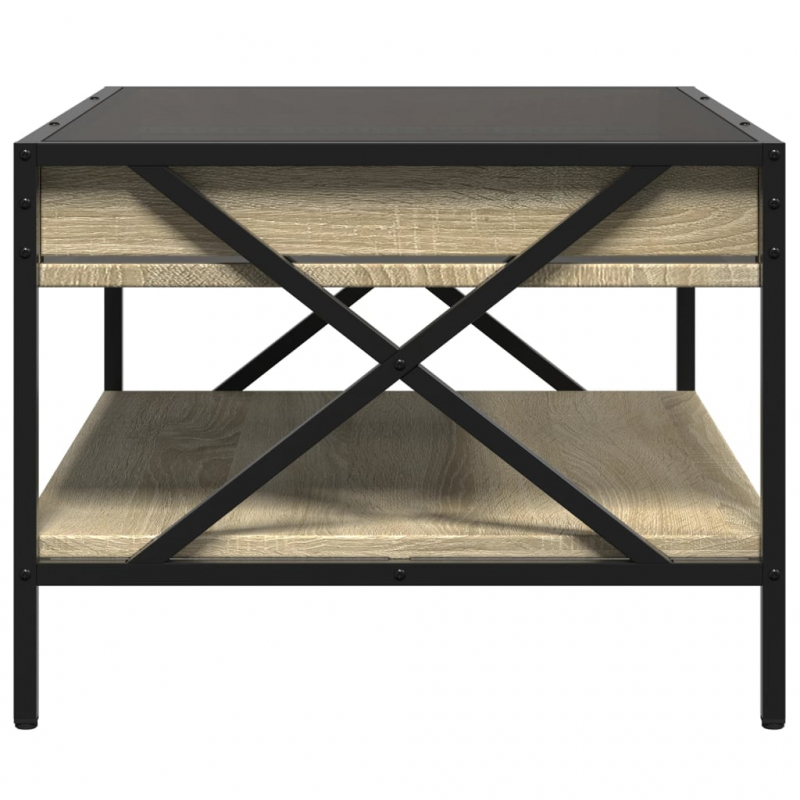 Couchtisch mit Infinity-LED Sonoma-Eiche 70x50x38 cm