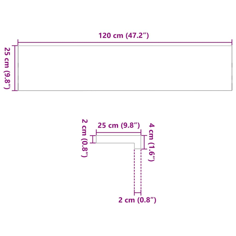 Treppenstufen 8 Stk. Hellbraun 120x25x2 cm Massivholz Eiche