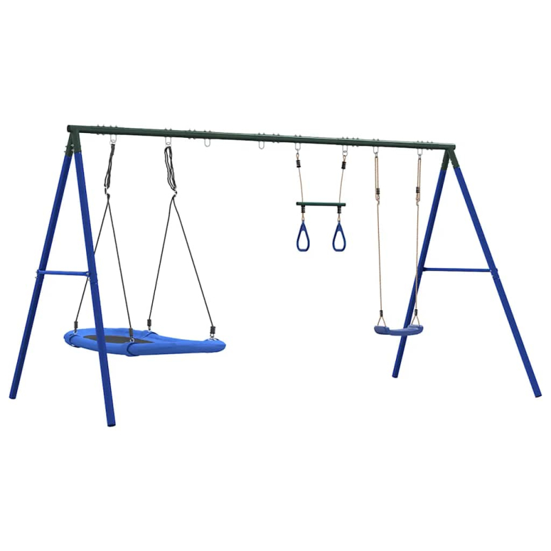 Schaukel-Set mit Schaukelsitz Trapez und Nestschaukel