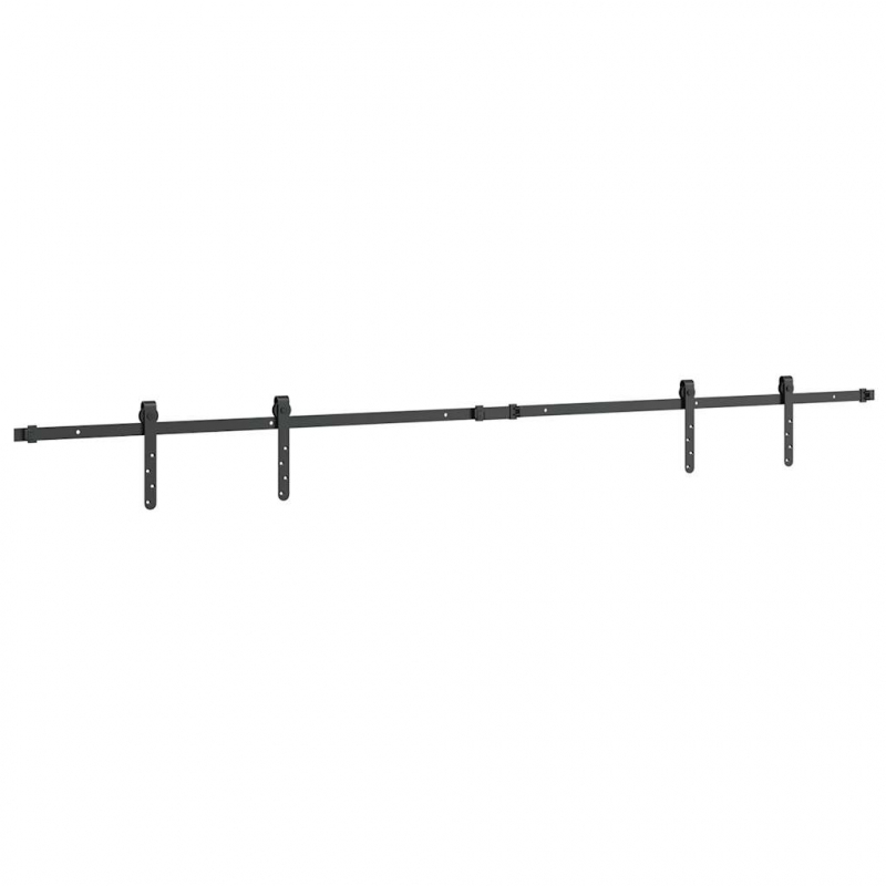 Schiebetürbeschlag Set für Schranktüren 213 cm Karbonstahl