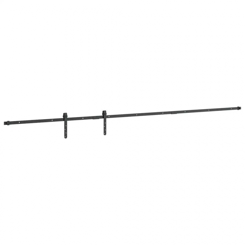 Schiebetürbeschlag Set für Schranktüren 244 cm Karbonstahl