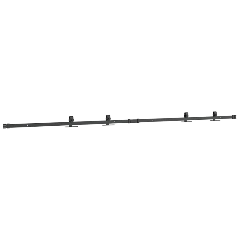 Schiebetürbeschlag Set für Schranktüren 213 cm Karbonstahl