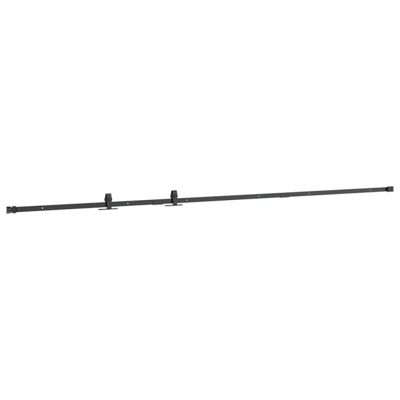 Schiebetürbeschlag Set für Schranktüren 244 cm Karbonstahl