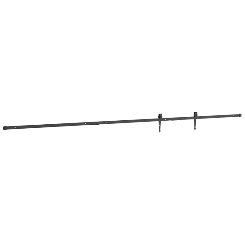 Schiebetürbeschlag Set für Schranktüren 244 cm Karbonstahl