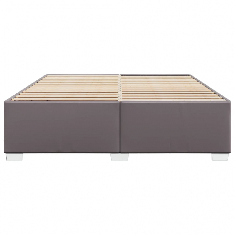 Bettgestell Grau 180x200 cm Kunstleder