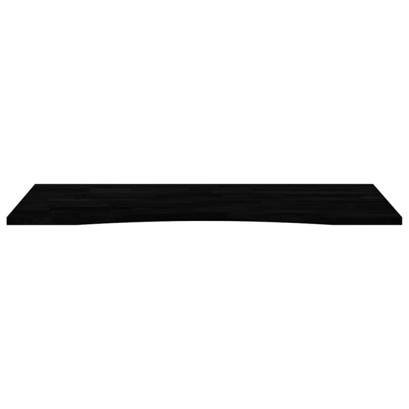 Schreibtischplatte Dunkelbraun 120x50x2,5 cm Massivholz Eiche