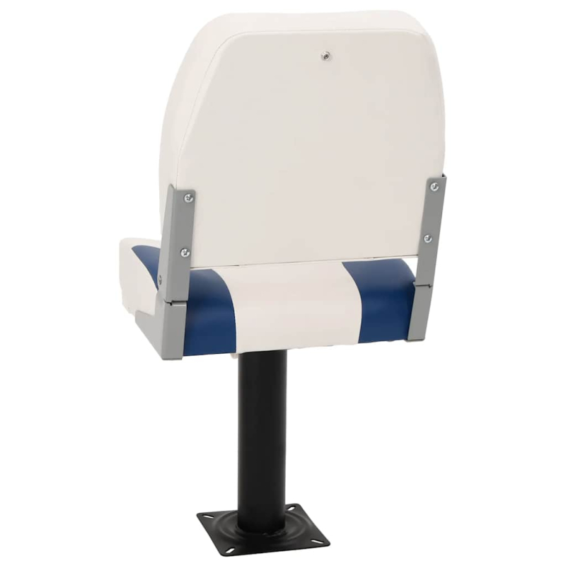 2-tlg. Bootssitz-Set Klappbar Blau und Weiß 41x36x48 cm