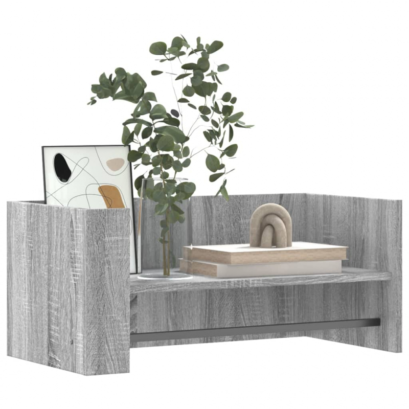 Wandregal Grau Sonoma 70,5x35x30,5 cm Holzwerkstoff