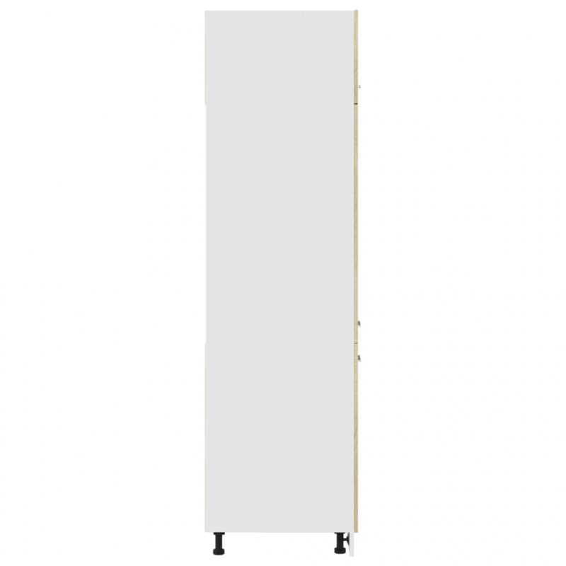 Kühlumbauschrank Lyon Sonoma-Eiche 60x57x207 cm Holzwerkstoff