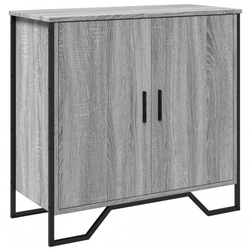 Sideboard Grau Sonoma 78x35,5x74,5 cm Holzwerkstoff