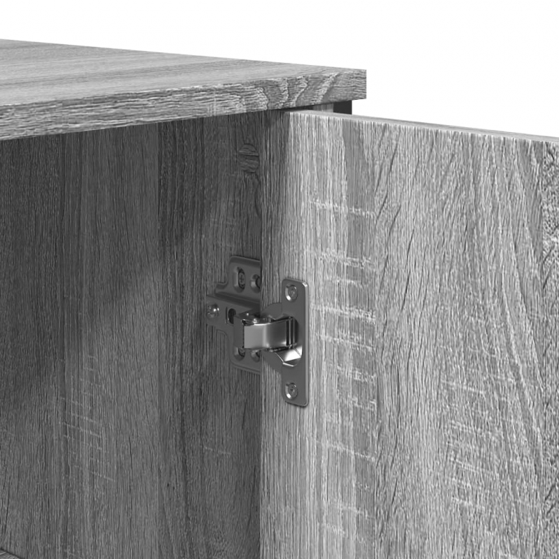 Sideboard Grau Sonoma 78x35,5x74,5 cm Holzwerkstoff