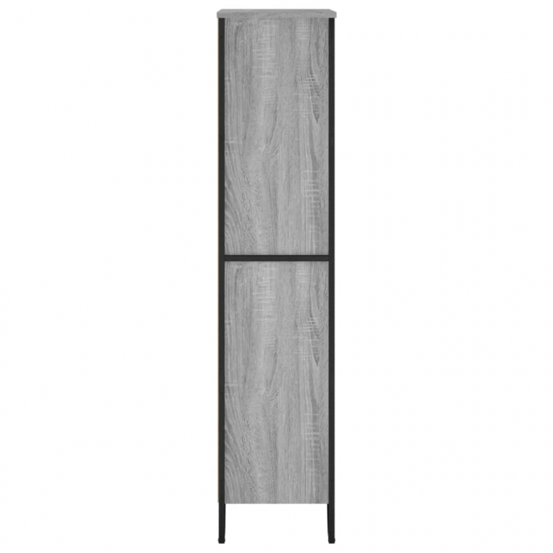 Bücherregal Grau Sonoma 80x31x137,5 cm Holzwerkstoff