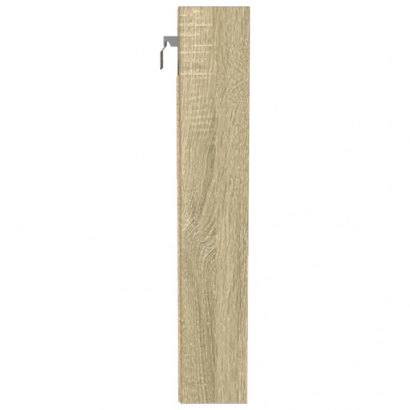Vitrinenschrank Sonoma-Eiche 100x8,5x50 cm Holzwerkstoff