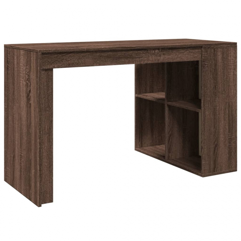 Schreibtisch Braun Eichen-Optik 123,5x73,5x75 cm Holzwerkstoff