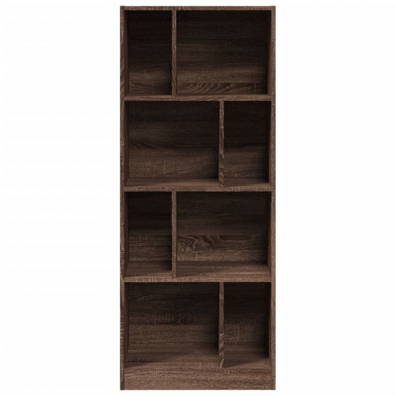 Bücherregal Braun Eichen-Optik 57x28,5x141 cm Holzwerkstoff