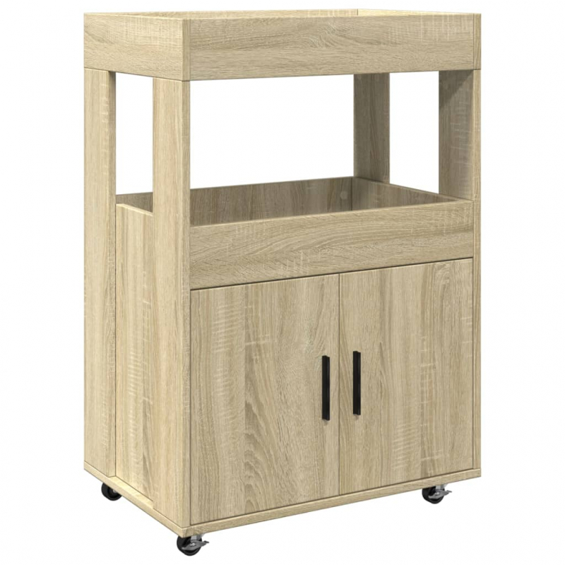 Barwagen Sonoma-Eiche 60x39,5x89 cm Holzwerkstoff