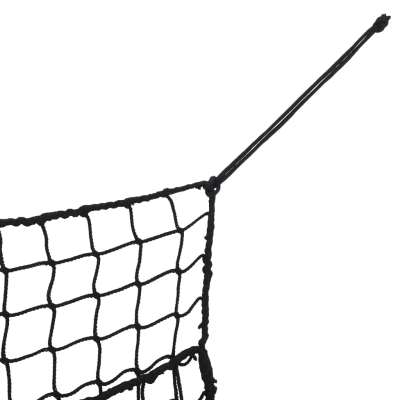 Heunetze 2 Stk. Rechteckig Schwarz 200x120 cm PP
