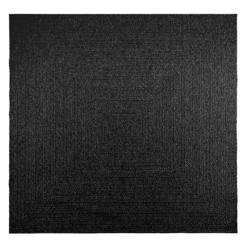 Teppich ZIZUR Anthrazit 240x240cm Jute-Optik Indoor und Outdoor