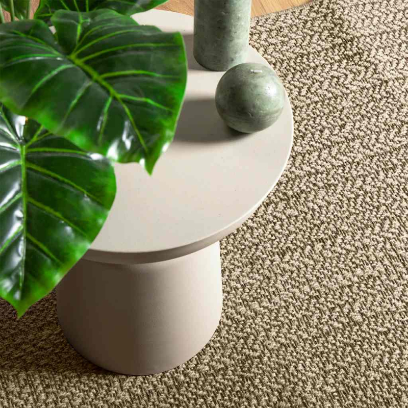 Teppich ZIZUR Beige 60x110 cm Jute-Optik Indoor und Outdoor