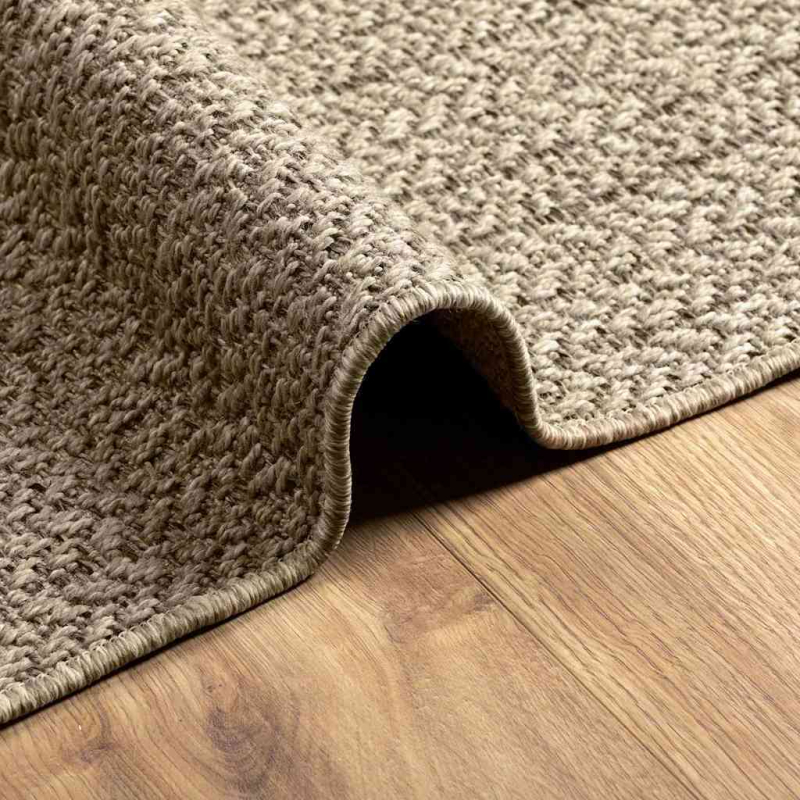 Teppich ZIZUR Beige 200x200 cm Jute-Optik Indoor und Outdoor