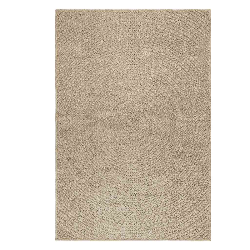 Teppich ZIZUR Beige 120x170 cm Jute-Optik Indoor und Outdoor