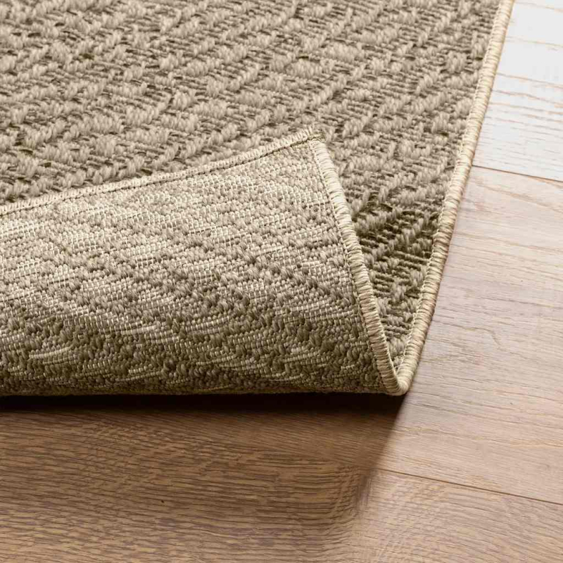 Teppich ZIZUR Beige 120x170 cm Jute-Optik Indoor und Outdoor