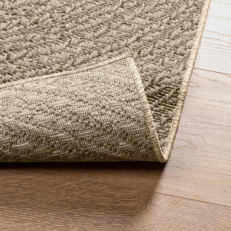 Teppich ZIZUR Beige 140x200 cm Jute-Optik Indoor und Outdoor