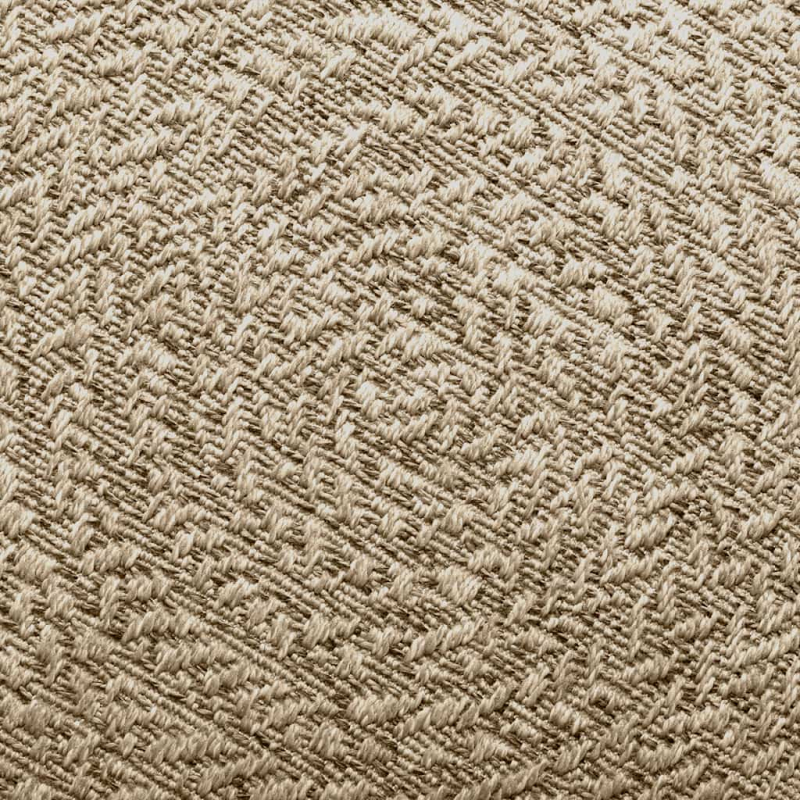 Teppich ZIZUR Beige Ø 160 cm Jute-Optik Indoor und Outdoor