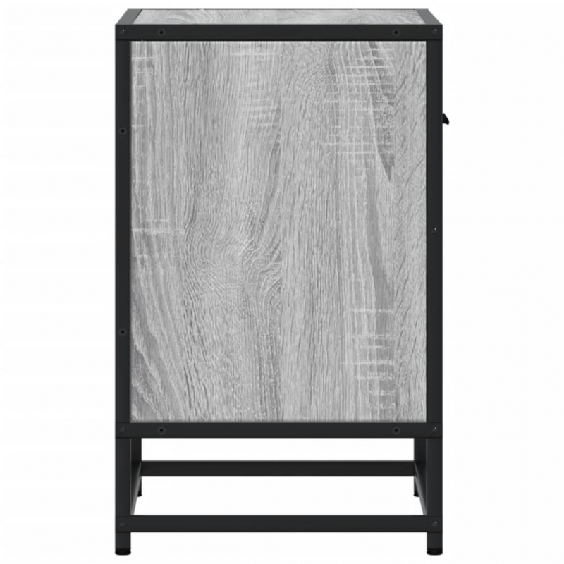 Nachttische 2 Stk. Grau Sonoma 40x31x50 cm Holzwerkstoff