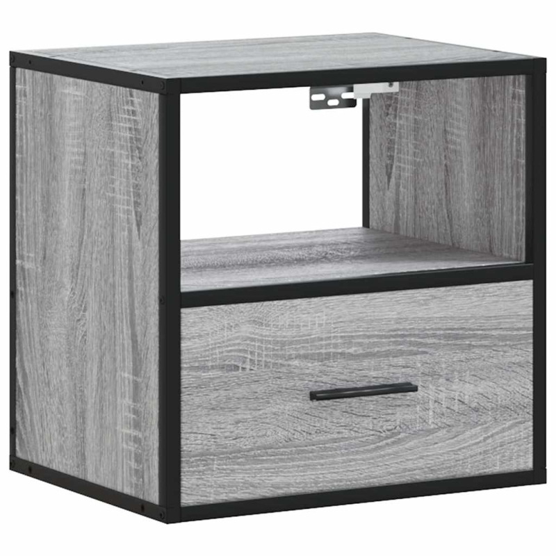 Wand-Nachttisch Grau Sonoma 40x31x39,5 cm
