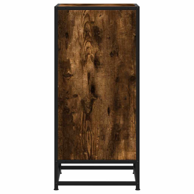 Sideboard Räuchereiche 35,5x35x76 cm Holzwerkstoff und Metall