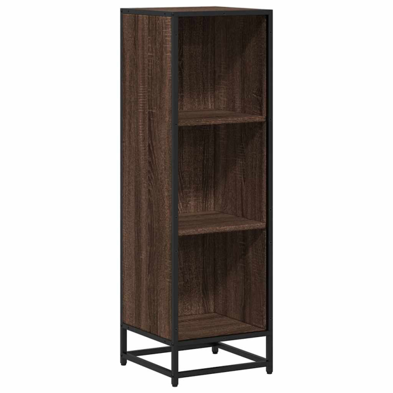 Bücherregal Braun Eichen-Optik 33,5x33x107,5 cm Holzwerkstoff