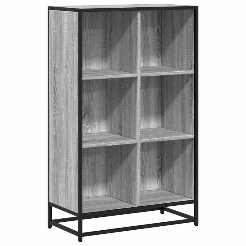 Bücherregal Grau Sonoma 65,5x33x107,5 cm Holzwerkstoff