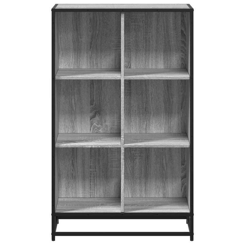 Bücherregal Grau Sonoma 65,5x33x107,5 cm Holzwerkstoff