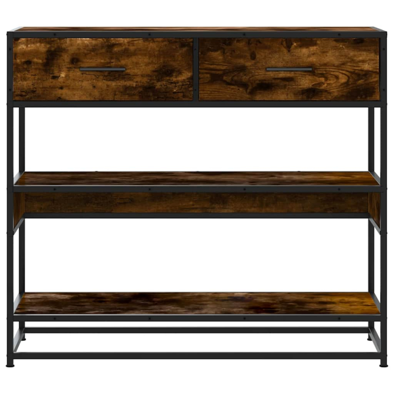 Konsolentisch Räuchereiche 90x35x80 cm Holzwerkstoff