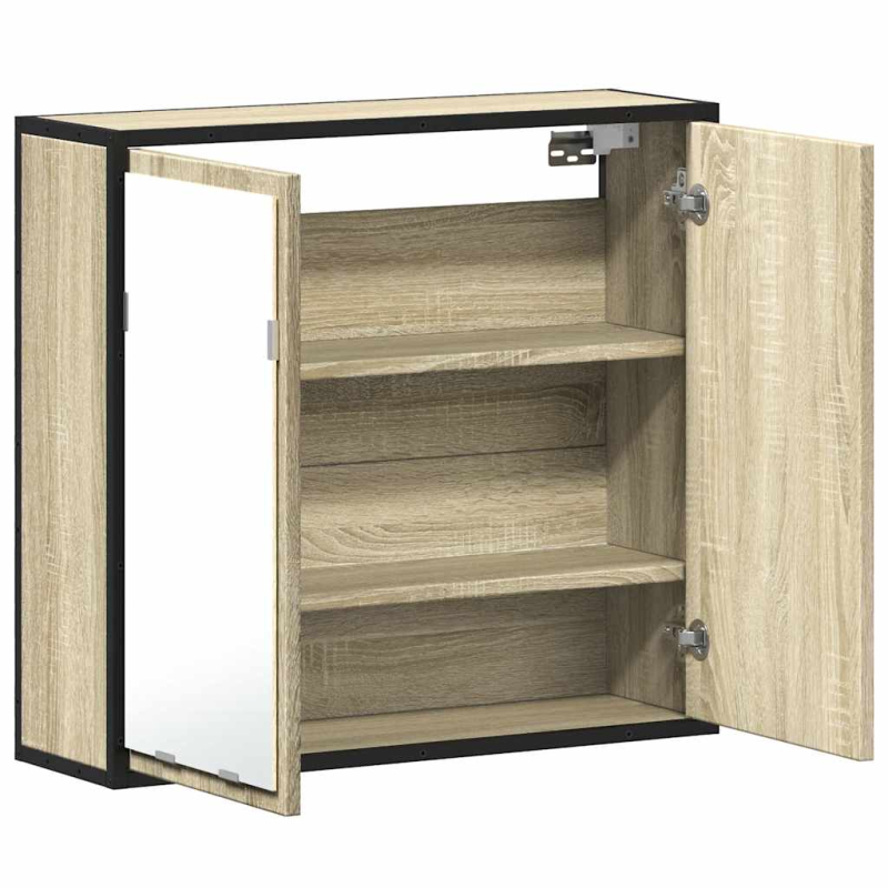 Bad-Spiegelschrank Sonoma-Eiche 65x20x60 cm Holzwerkstoff