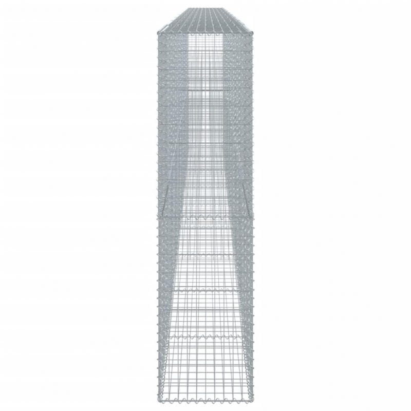 Gabione mit Deckel 900x50x200 cm Verzinktes Eisen